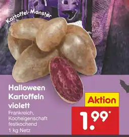 Netto Marken-Discount Halloween kartoffeln violett Angebot