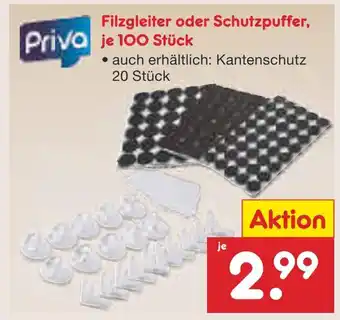 Netto Marken-Discount Priva filzgleiter Angebot