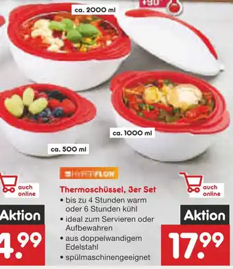 Netto Marken-Discount Hottplom thermoschüssel, 3er set Angebot