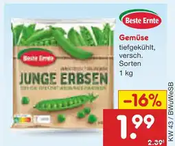 Netto Marken-Discount Beste ernte junge erbsen Angebot