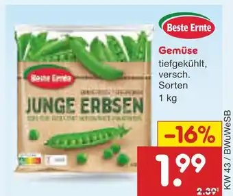Netto Marken-Discount Beste ernte junge erbsen Angebot