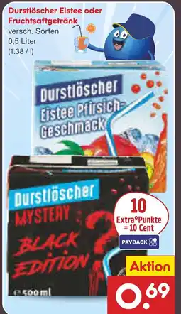Netto Marken-Discount Durstlöscher eistee pfirsich-geschmack Angebot