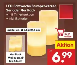 Netto Marken-Discount Led echtwachs stumpenkerzen Angebot