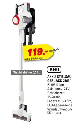 Höffner Khg akku-stielsauger ass-2163 Angebot