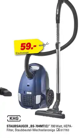 Höffner Khg staubsauger „bs-704mt(c)“ Angebot