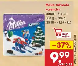 Netto Marken-Discount Milka adventskalender Angebot
