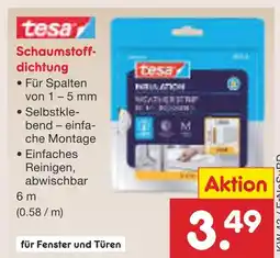 Netto Marken-Discount Tesa schaumstoffdichtung Angebot