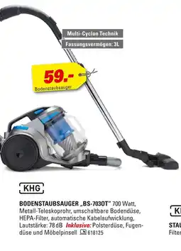 Höffner Khg bodenstaubsauger „bs-7030t“ Angebot
