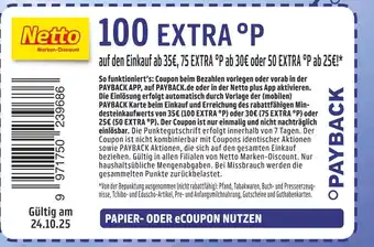 Netto Marken-Discount Payback Angebot