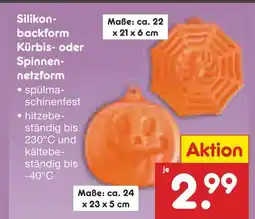 Netto Marken-Discount Silikonbackform kürbisform Angebot