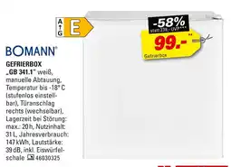 Höffner Bomann gefrierbox gb 341.1 Angebot