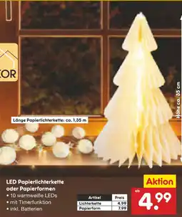 Netto Marken-Discount Led papierlichterkette Angebot