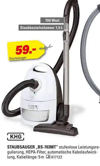 Höffner Khg staubsauger bs-703mt Angebot