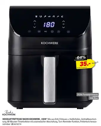 Höffner Kochwerk heissluftfritteuse rachs kochwerk „13370“ Angebot