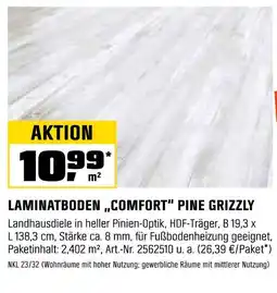 OBI Laminatboden „comfort“ pine grizzly Angebot