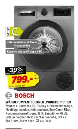 Höffner Bosch wärmepumpentrockner wqg243dr10 Angebot
