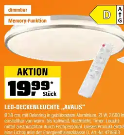 OBI Led-deckenleuchte avalis Angebot