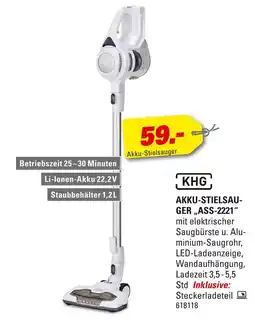 Höffner Khg akku-stielsauger „ass-2221“ Angebot
