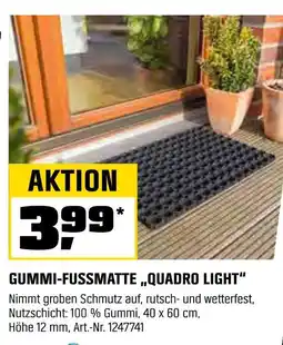 OBI Gummi-fußmatte „quadro light“ Angebot