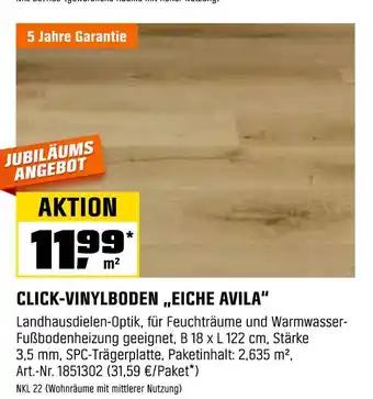 OBI Click-vinylboden „eiche avila“ Angebot