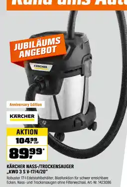 OBI Kärcher nass-/trockensauger „kwd 3 s v-17/4/20“ Angebot