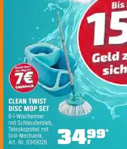 OBI Leifheit clean twist disc mop set Angebot