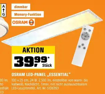 OBI Osram led-panel „essential“ Angebot