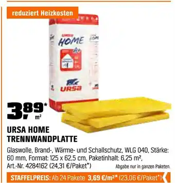 OBI Ursa home trennwandplatte Angebot