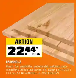 OBI Leimholz Angebot