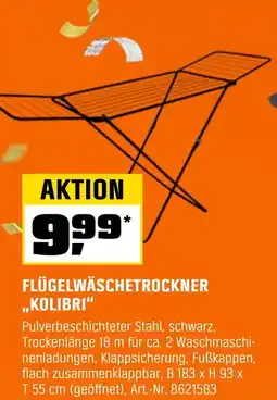OBI Flügelwäschetrockner „kolibri“ Angebot