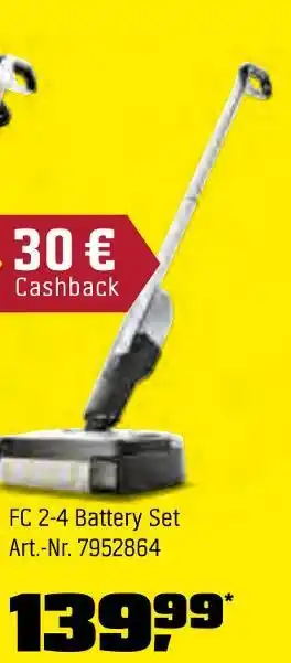 OBI Kärcher hartbodenreiniger fc 2-4 battery set Angebot