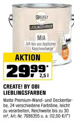 OBI Create! by obi lieblingsfarben Angebot
