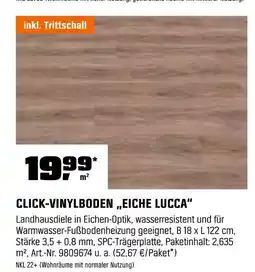 OBI Click-vinylboden eiche lucca Angebot