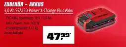 OBI 3,0 ah sealed power x-change plus akku Angebot