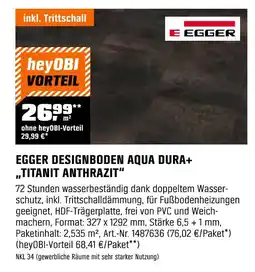 OBI Egger designboden aqua dura+ titanit anthrazit Angebot