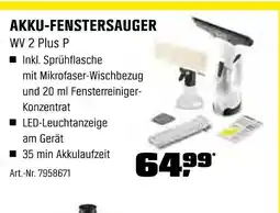 OBI Kärcher akku-fenstersauger wv 2 plus p Angebot