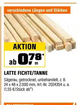 OBI Latte fichte/tanne Angebot