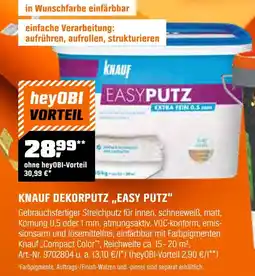 OBI Knauf dekorputz easy putz Angebot
