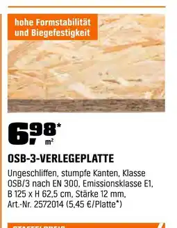 OBI Osb-3-verlegeplatte Angebot