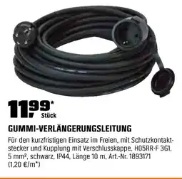 OBI Gummi-verlängerungsleitung Angebot