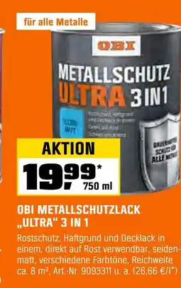 OBI Obi metallschutzlack ultra 3 in 1 Angebot