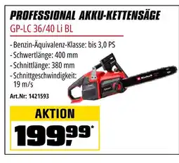 OBI Einhell professional akku-kettensäge gp-lc 36/40 li bl Angebot