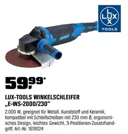 OBI Lux-tools winkelschleifer „e-ws-2000/230“ Angebot