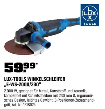 OBI Lux-tools winkelschleifer „e-ws-2000/230“ Angebot