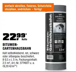 OBI Bitumen-gartenhausbahn Angebot