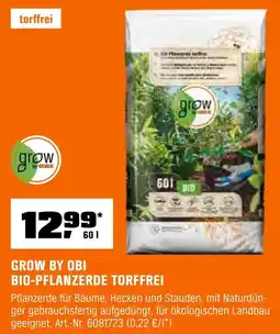 OBI Grow by obi bio-pflanzerde torffrei Angebot