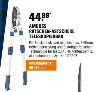 OBI Amboss ratschen-astschere teleskopierbar Angebot