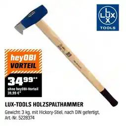 OBI Lux tools holzspalthammer Angebot