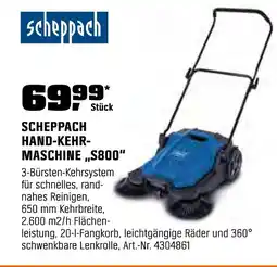 OBI Scheppach hand-kehrmaschine s800 Angebot