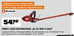 OBI Einhell einhell akku-heckenschere „gc-ch 1846 li solo“ Angebot